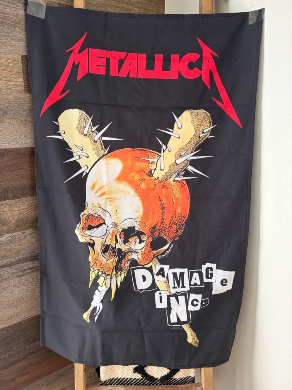2017 Metallica Damage Inc. Skull Banner
